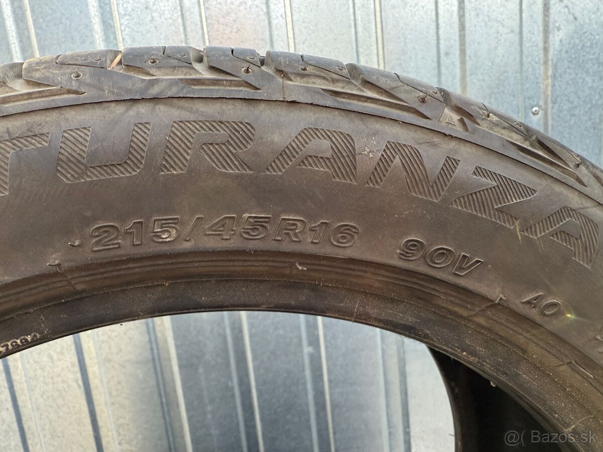 Letné pneumatiky Bridgestone 215/45 R16 - 2