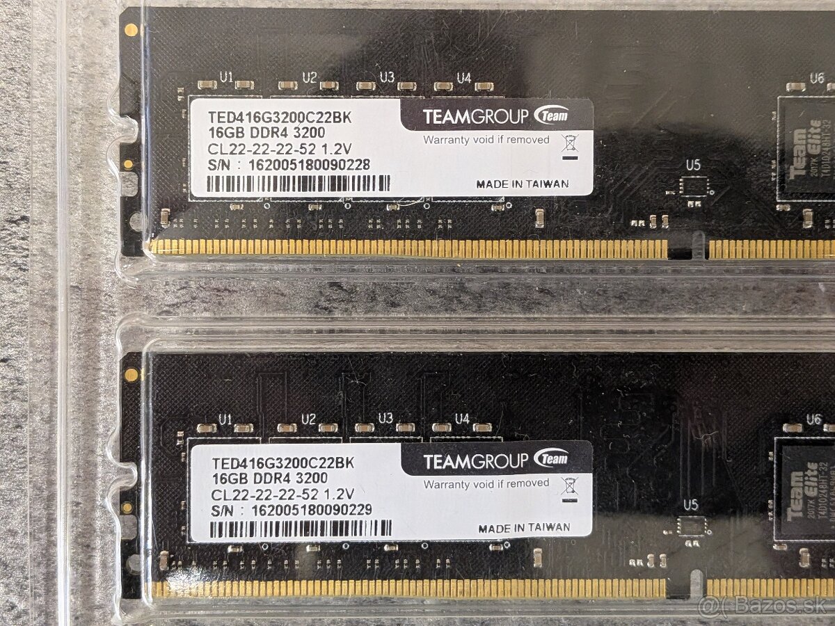 32GB TeamGroup Elite DDR4-3200 2x16GB - 2