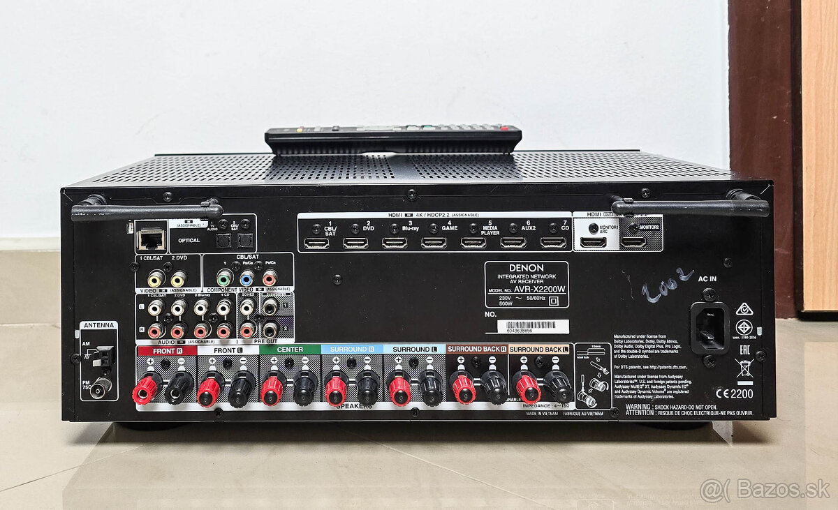 Denon AVR-X2200W / AirPlay Bluetooth Dolby Atmos Wi-Fi... - 2