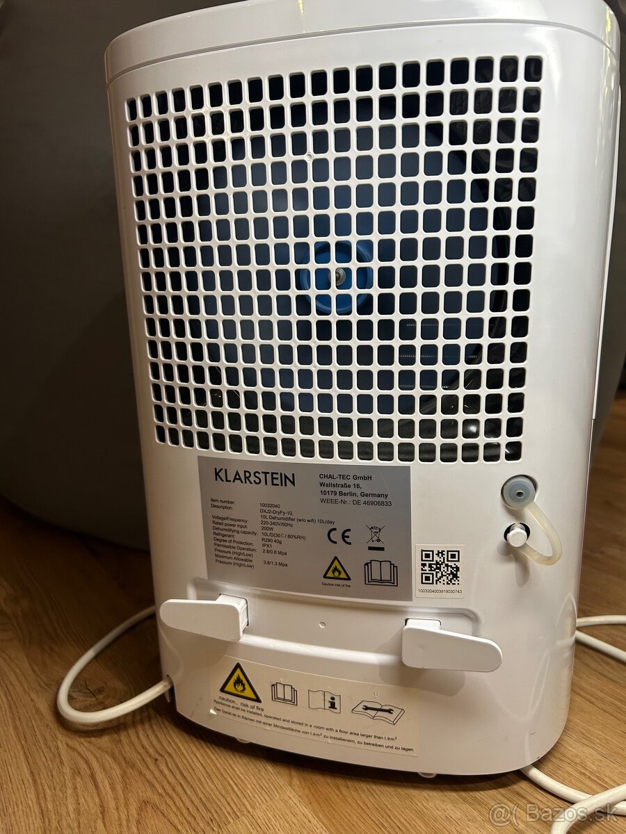 Klarstein DryFy 10 - odvlhčovač vzduchu - 2