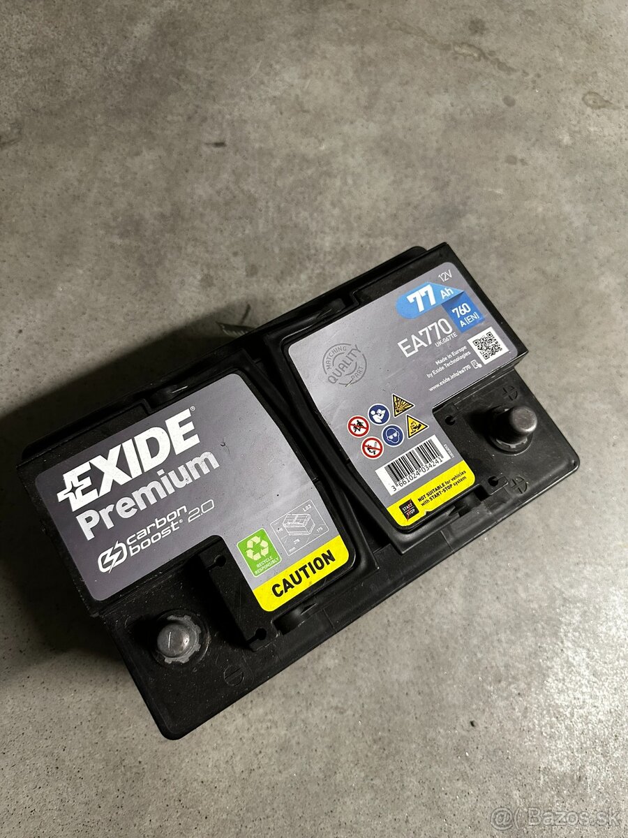 Autobateria Exide 77Ah 760A - 2