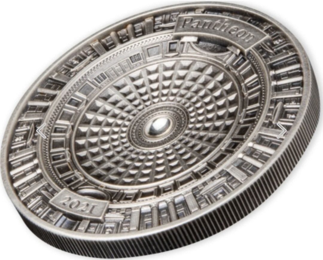 PANTHEON 4-vrstvová strieborná minca 100g Šalamúnove ostrovy - 2