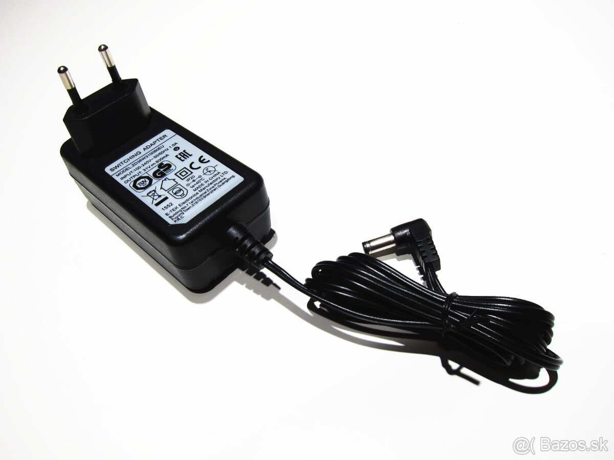 adaptér E-tek ZD36W310080EU 31 Volt 800 mA, super stav - 2