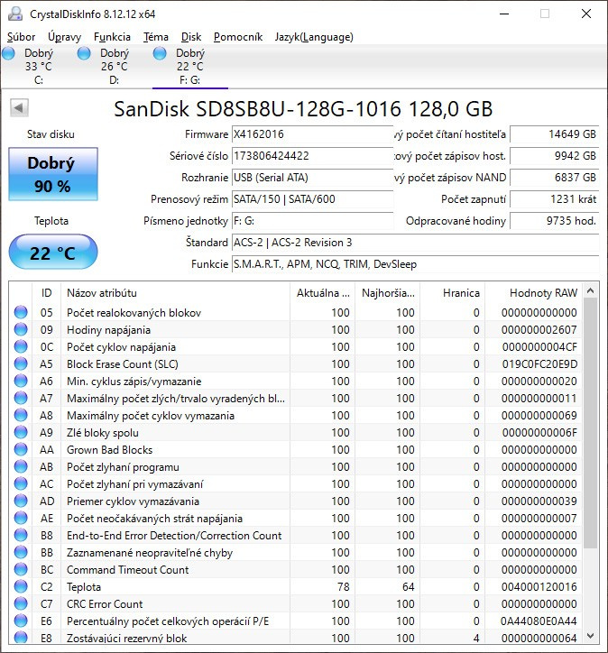 2.5" SSD 120GB SanDisk - 2