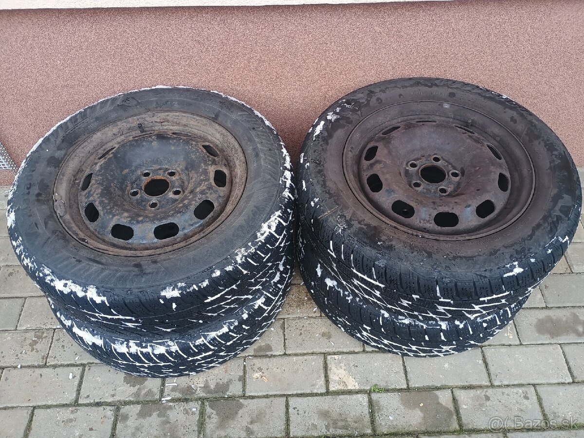 Predám pneumatiky 195/65-R15 na diskoch 6Jx15 H2 ET38 - 2