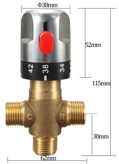 Termostaticky zmiešavací ventil - 2