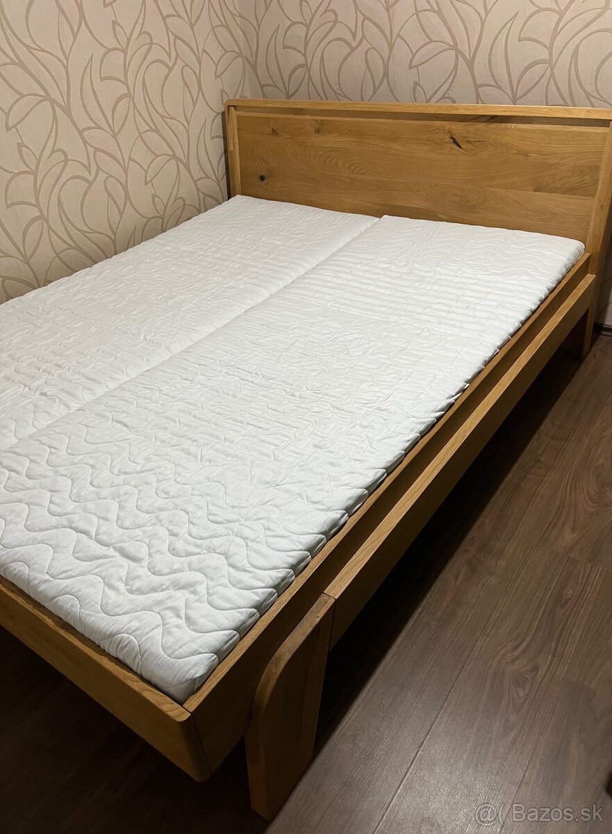 Posteľ z dubového masívu Mirek - 2