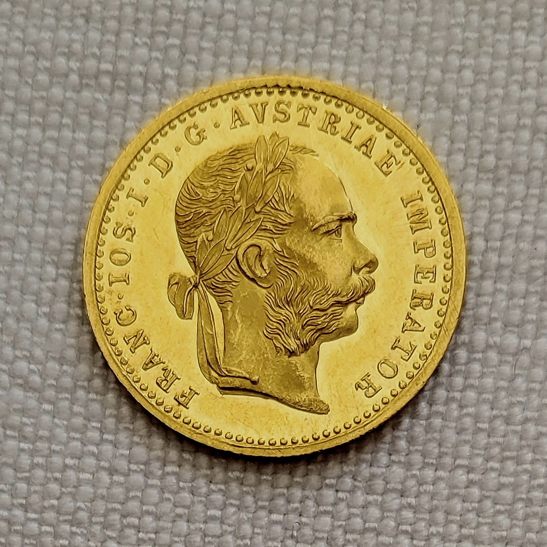 Zlatý dukát Franz Jozef I., 1906, NGC MS64 - 2