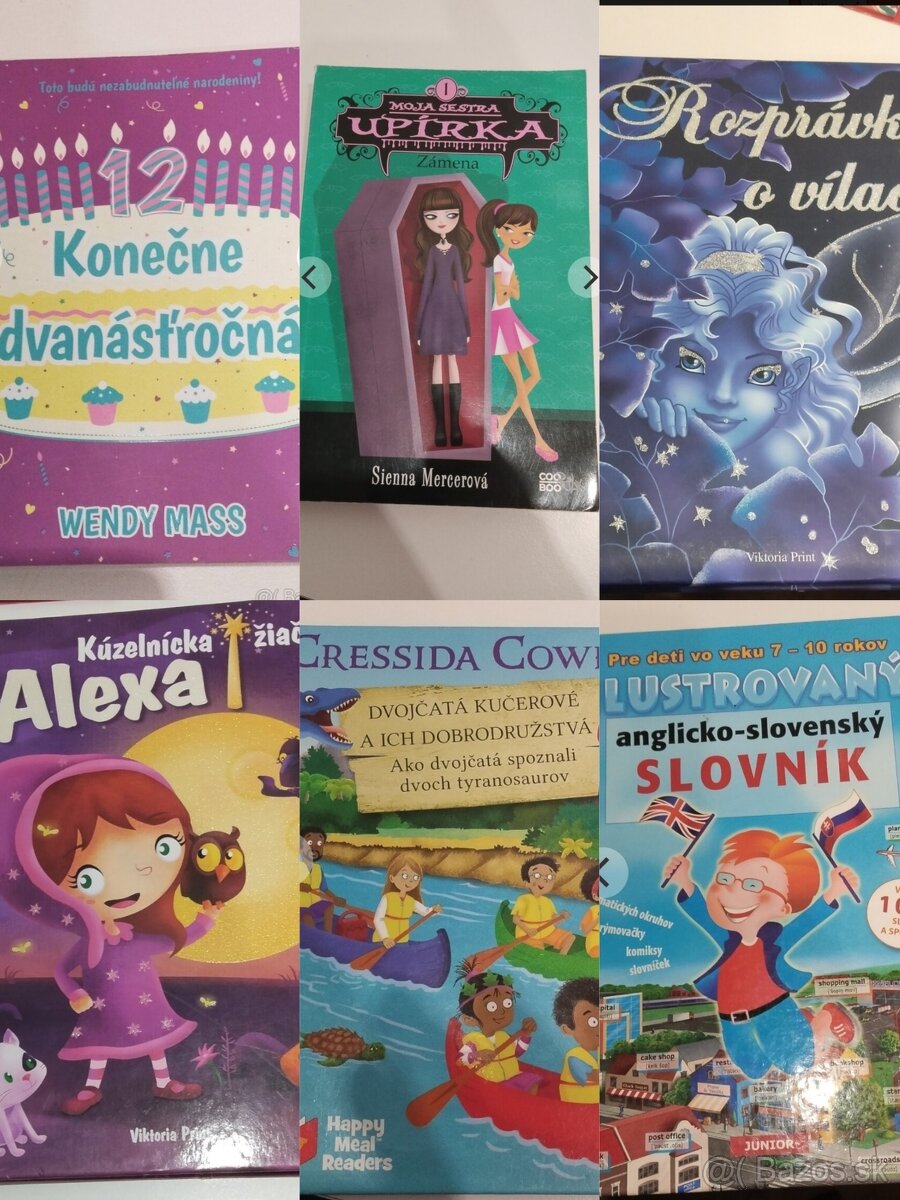 Knihy(10 ks) pre deti rôzneho druhu, rôzneho veku - 2