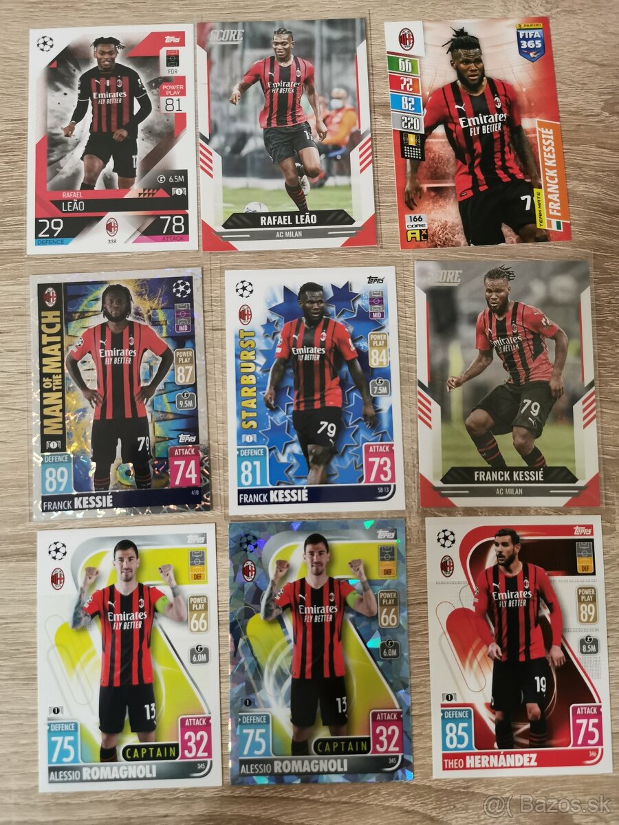 AC Miláno - futbalové kartičky - 2