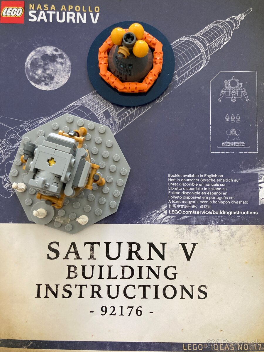 Predam lego raketu Saturn V - 2