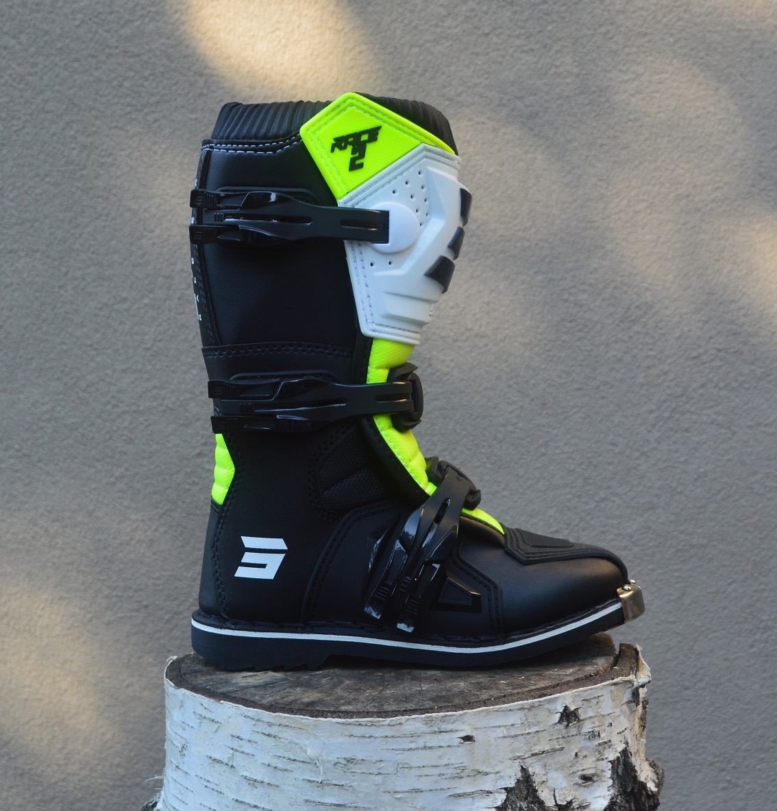 Detské čižmy SHOT žlté fluo biele - 2