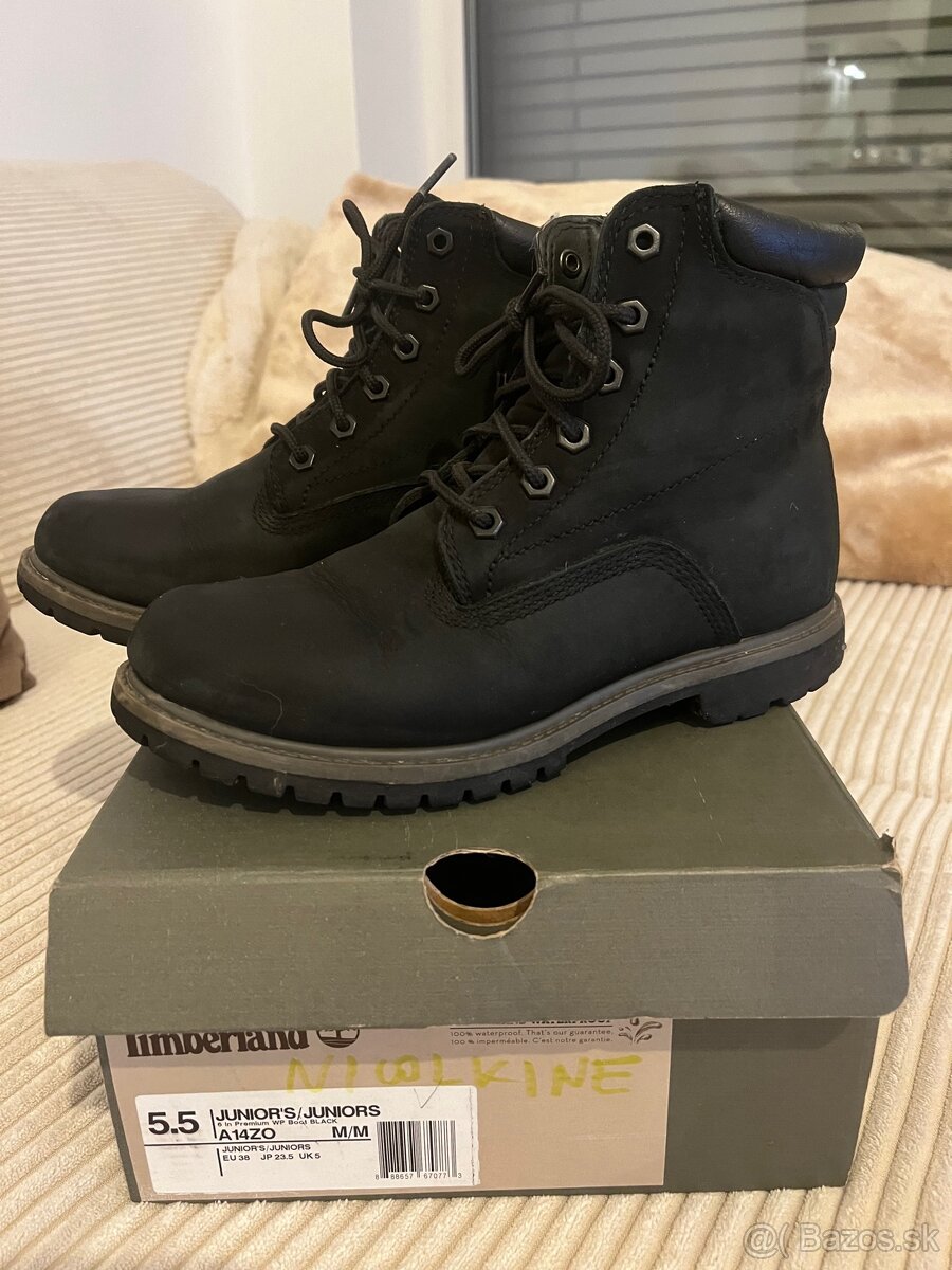 Timberland čierne 38,5 dámske/ dievčenské - 2