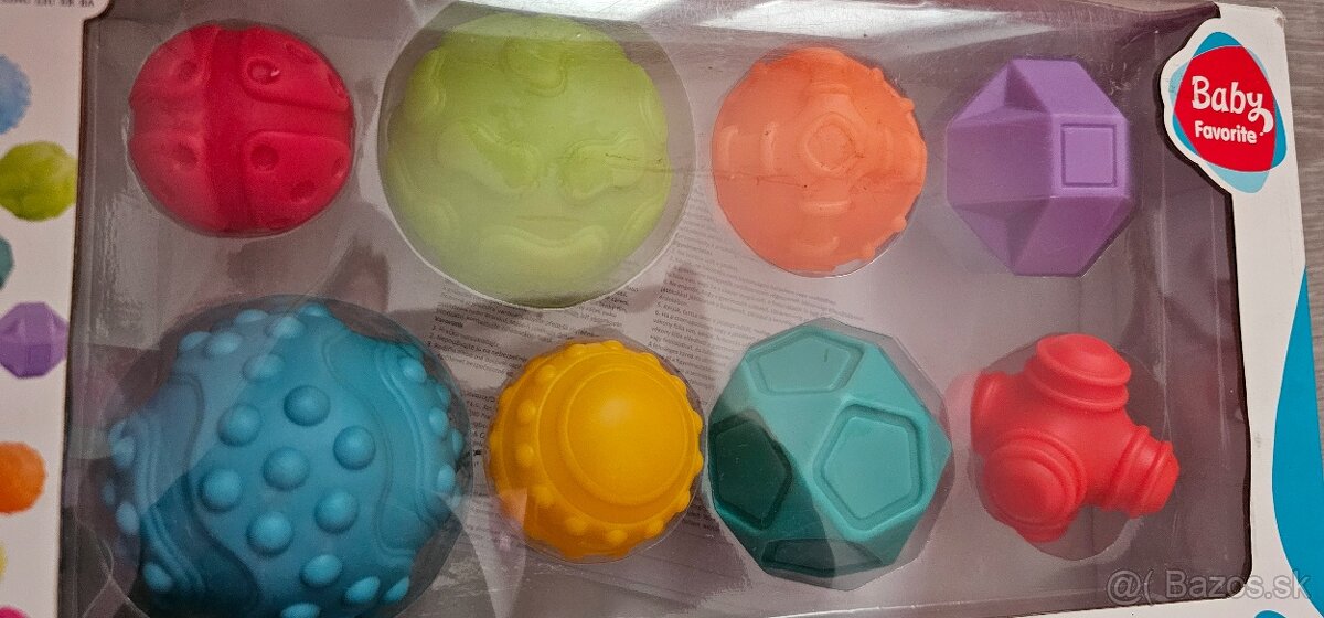 Senzorické loptičky - 8 ks - 2