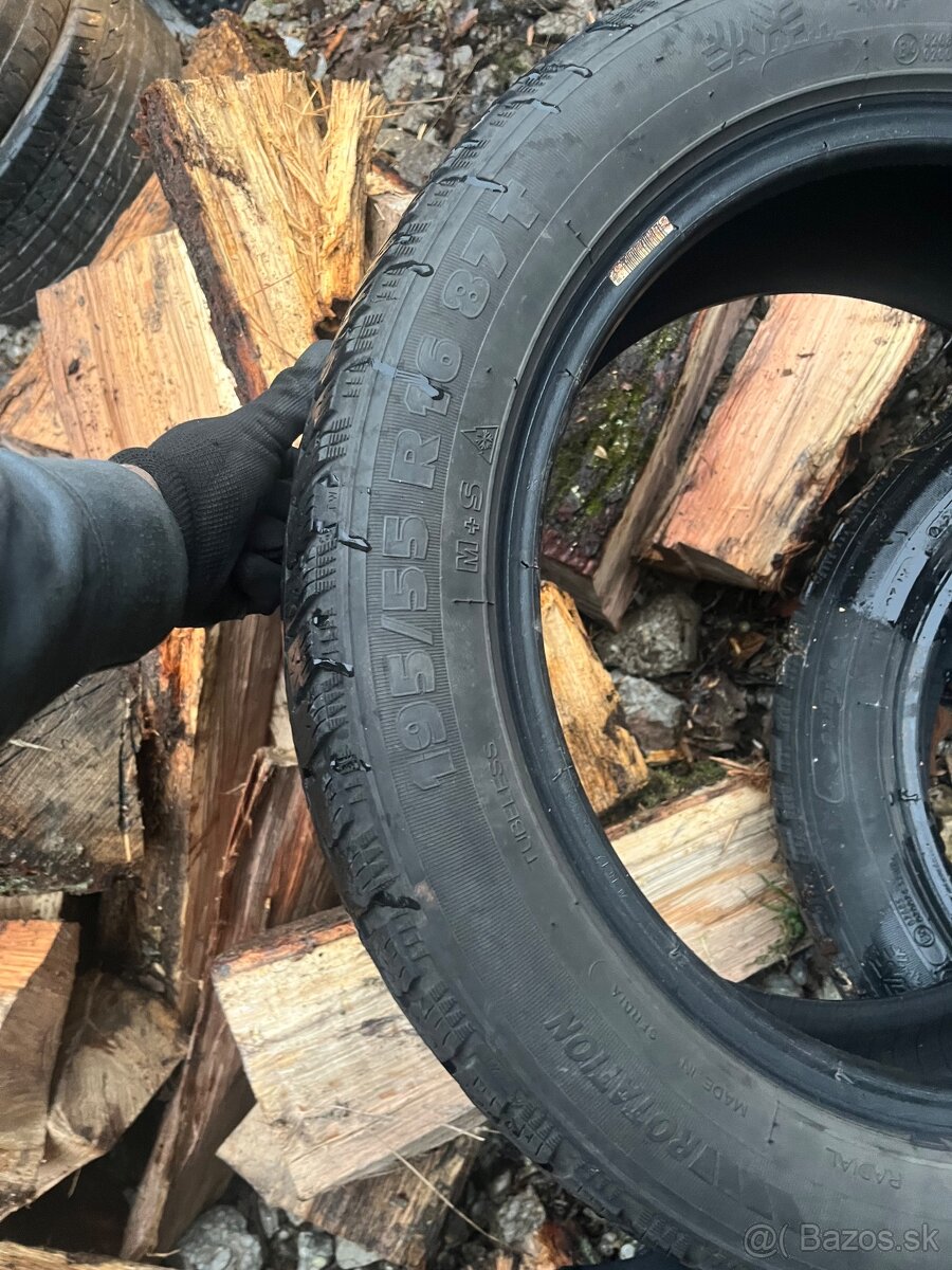 2ks zimne pneu 195/55 r16 - 2