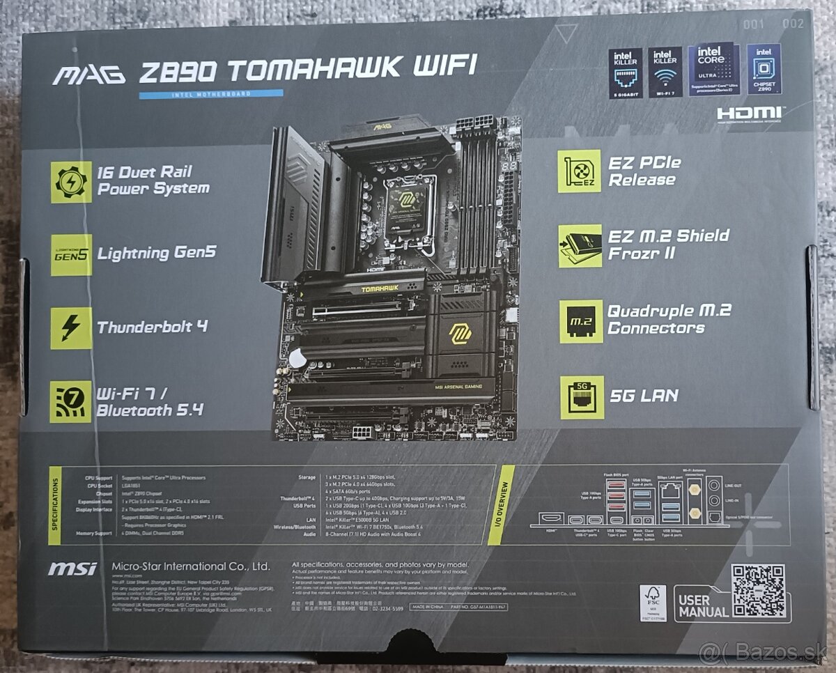 Predám výkonné herné kombo CPU+ZD socket 1851... - 2