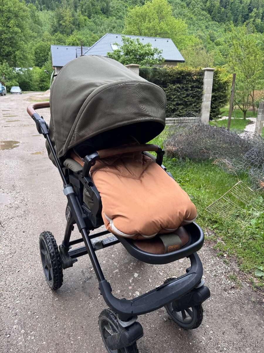 Emmaljunga SENTO PRO Flat Outdoor , olive - kočík - 2