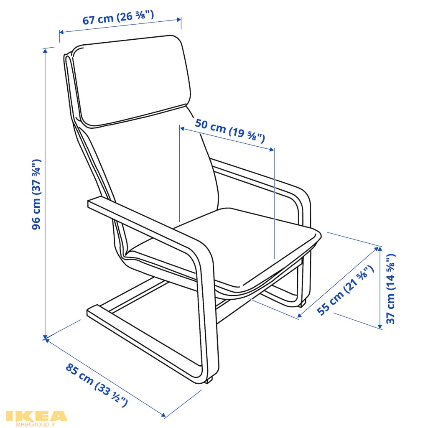 Kreslo IKEA Pello Poang - 2