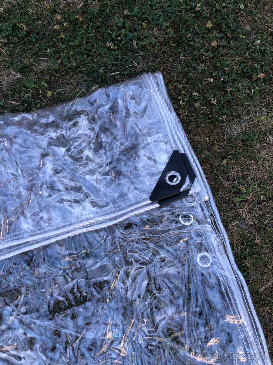 PVC priehľadná fólia, plachta 6x3m - 2