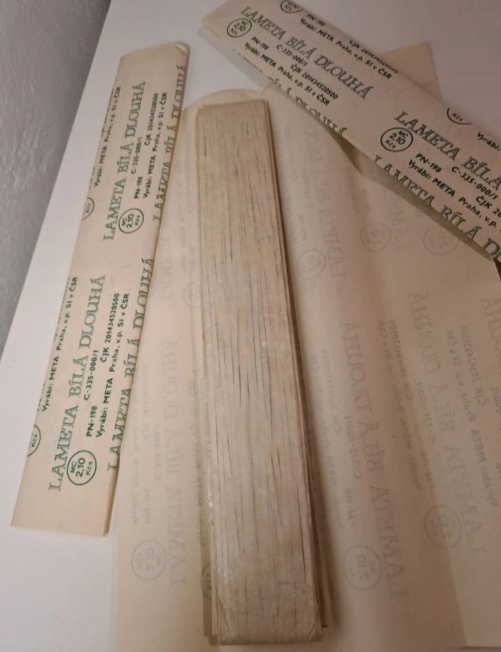 Retro lametty / pozlátka, ozdoba na stromček - 2