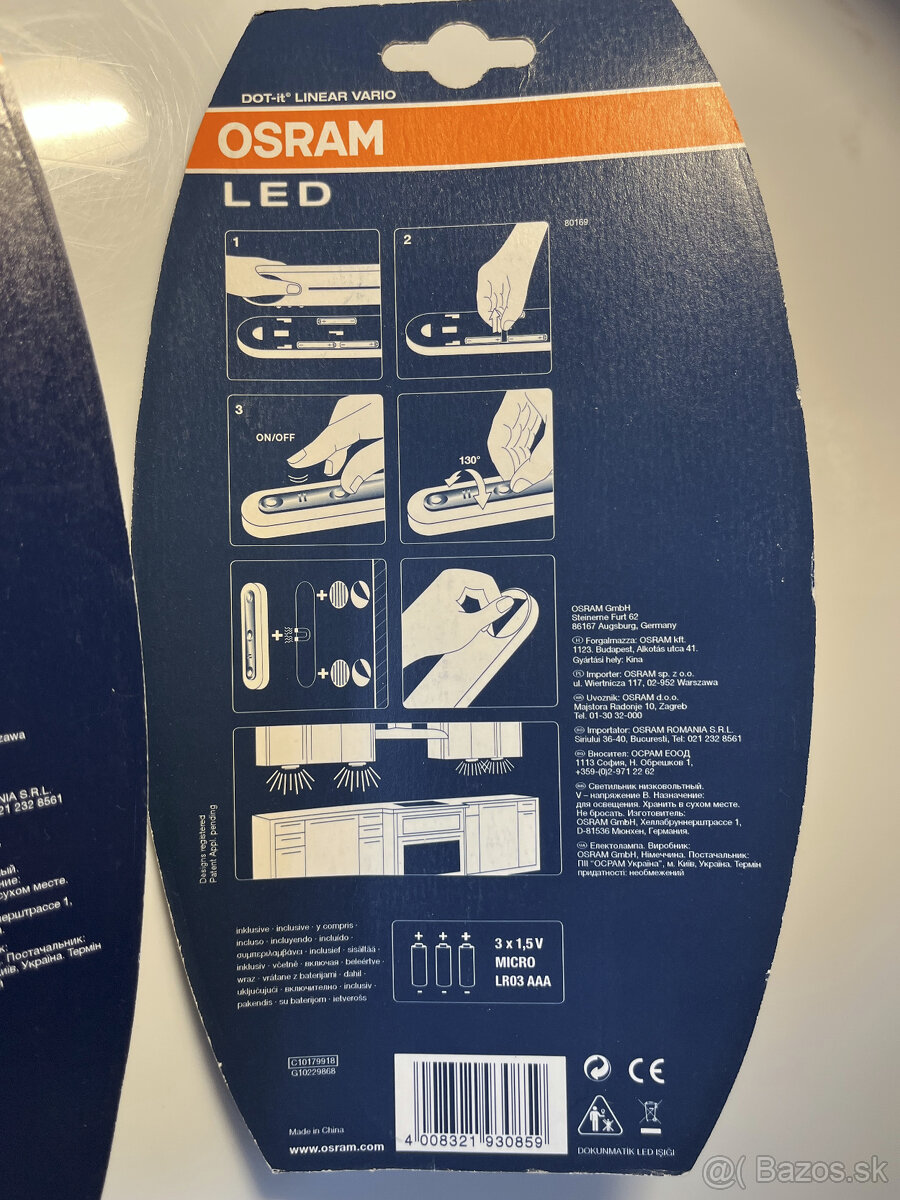 OSRAM led svetlo dotykové - NOVÉ - 2