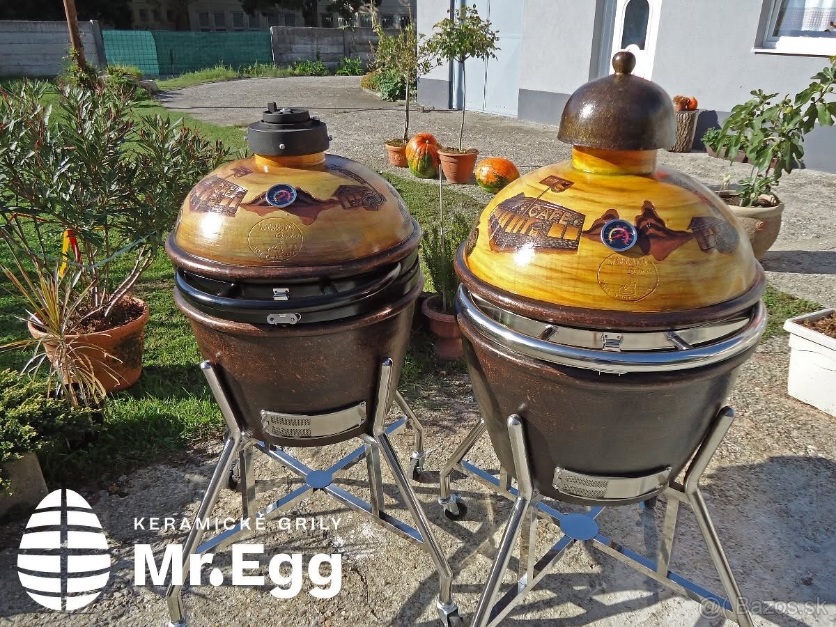 NOVÝ - Keramický grill Mr. Egg - Route 66 - 18" a 20" - 2