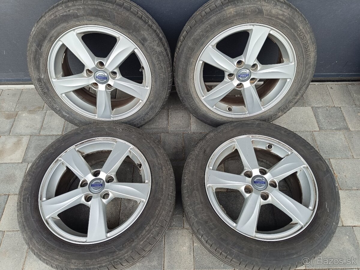 Alu disky 16" 5x108 Volvo S60, V60 205/55R16 - 2