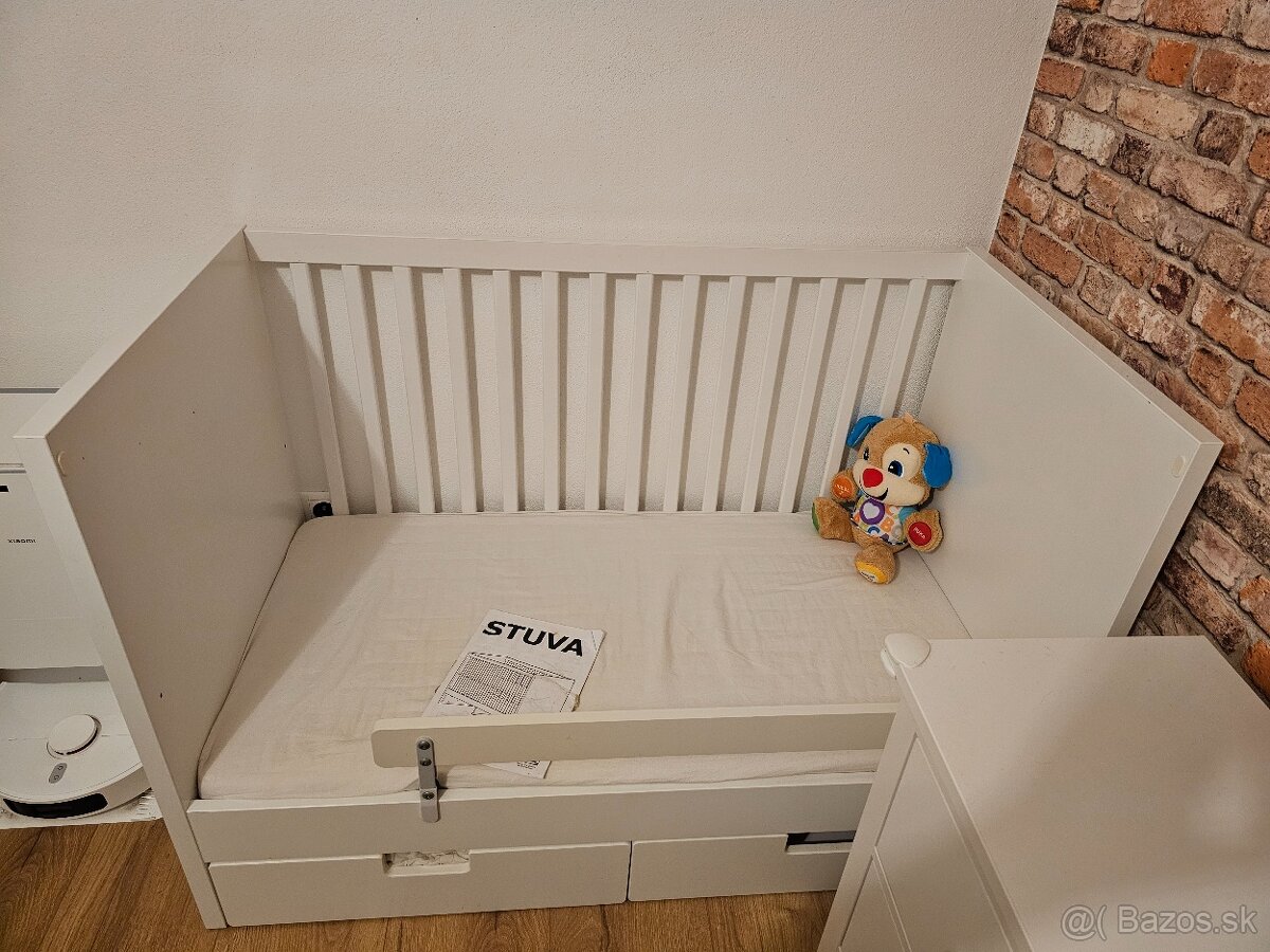 Detská postieľka STUVA 2v1 IKEA - 2