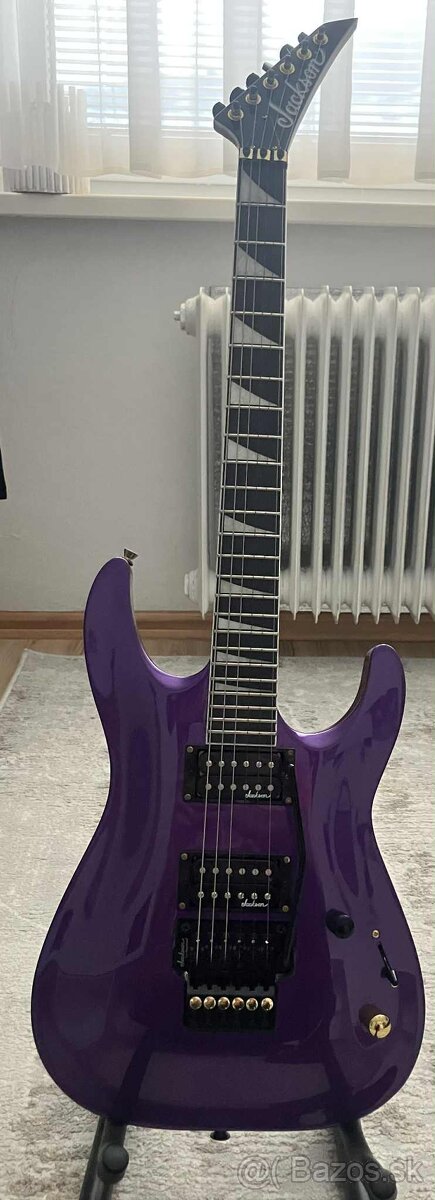 - Jackson elektrická gitara – fialová, Floyd Rose - 2