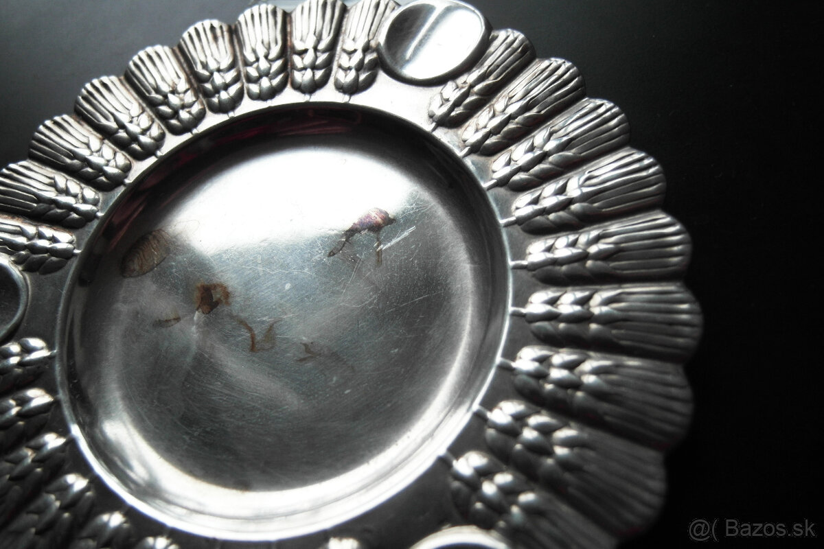 Starý popolník striebro - 2