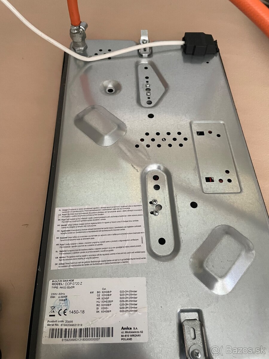Plynová varna platna amica - 2
