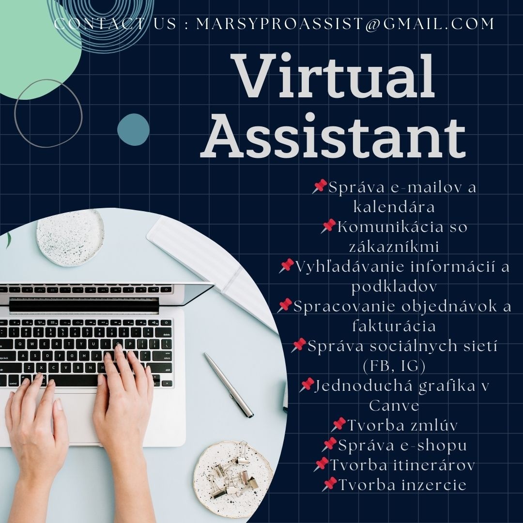 Hľadám prácu ako virtuálna asistentka – online. - 2