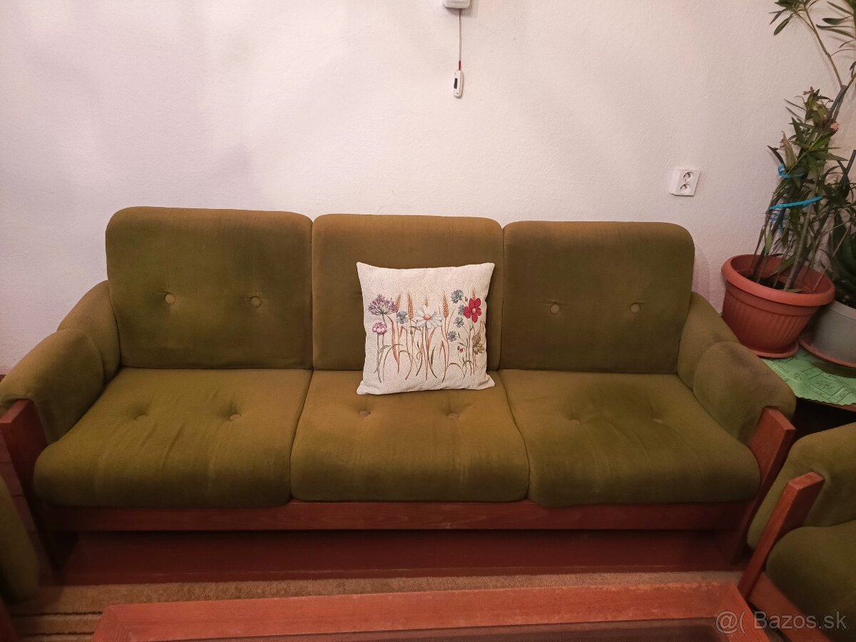 Sedacia súprava+stôl+knižnica - 2