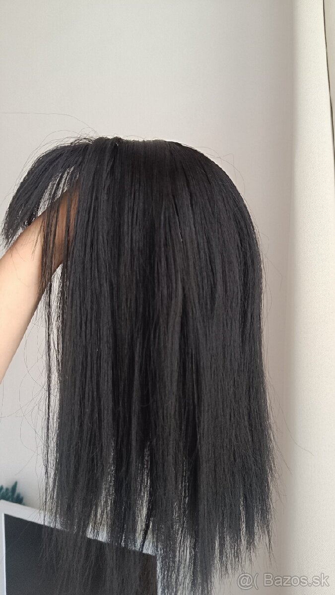 Príčesok Topper s ofinou na predĺženie vlasov čierne - 2