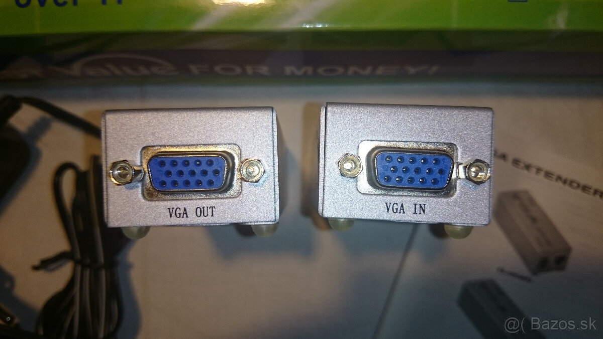 Predam set na PRENOS VGA SIGNALU cez LAN do 80 m. - 2