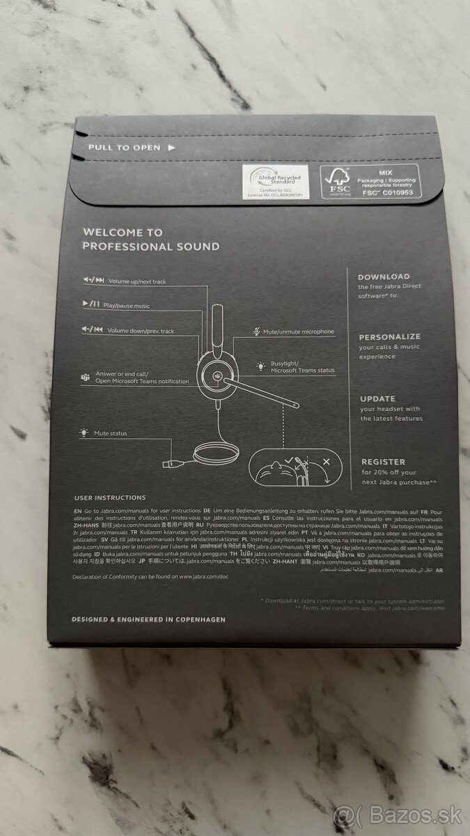 Predam nove Jabra evolve2 30se - 2