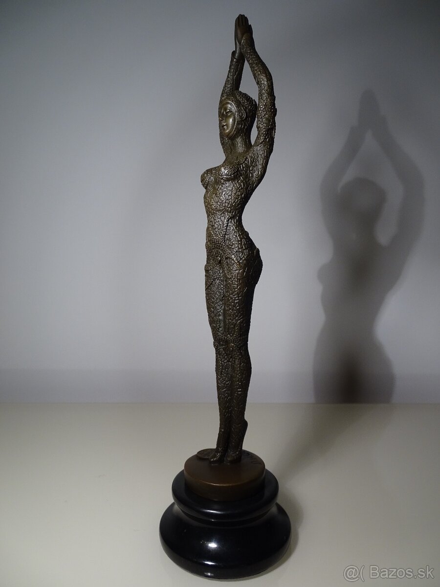 bronzová socha "Starfish Dancer" sign. D.H.Chiparus, 29cm - 2