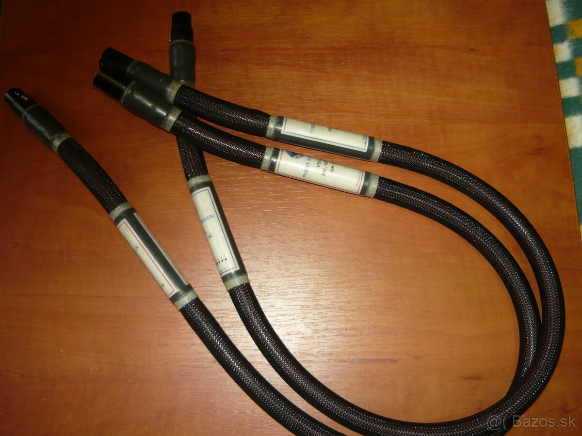 PAD ako Purist Audio Design kábel 1m XLR ,HIGH END - 2