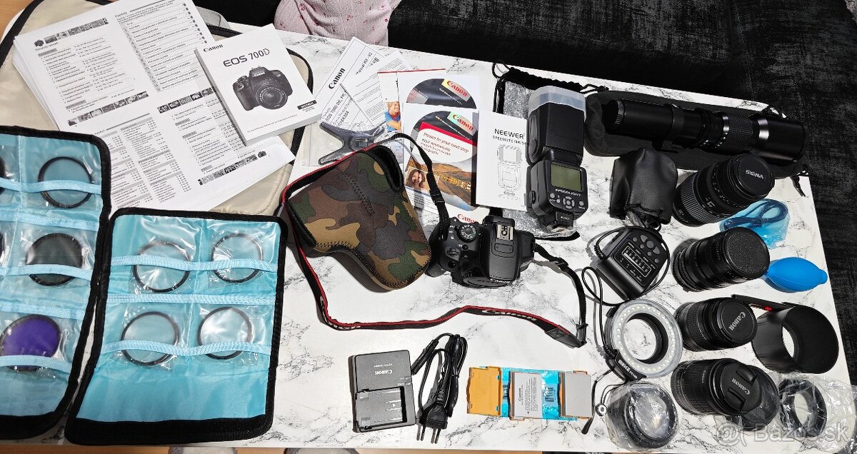 Zrkadlovka Canon EOS 700 D + príslušenstvo - 2