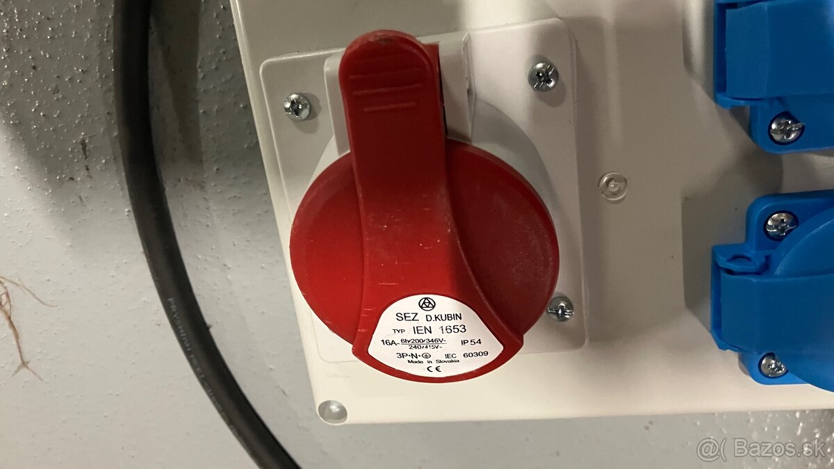 Rozbočnica 400V, 1x 400V/16A+2 x zasuvka 230V - 2