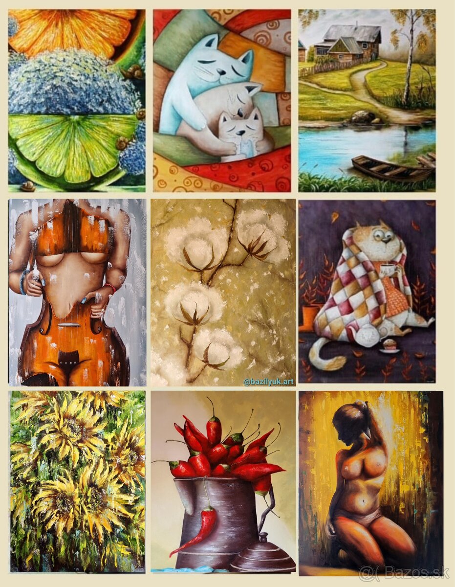 Krajina – olejový obraz 50×70 cm 🌸 - 2