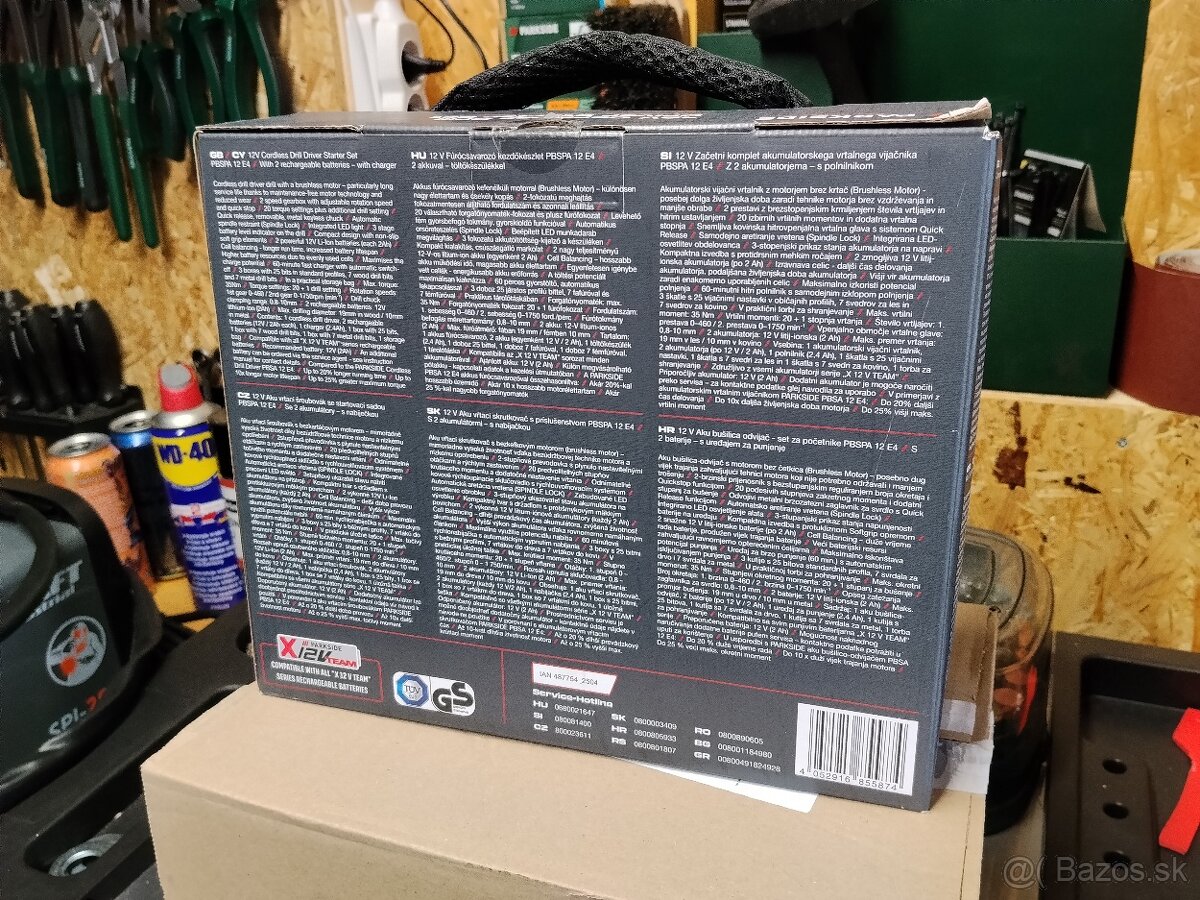 parkside performance vrtací skrutkovač 12V - 2