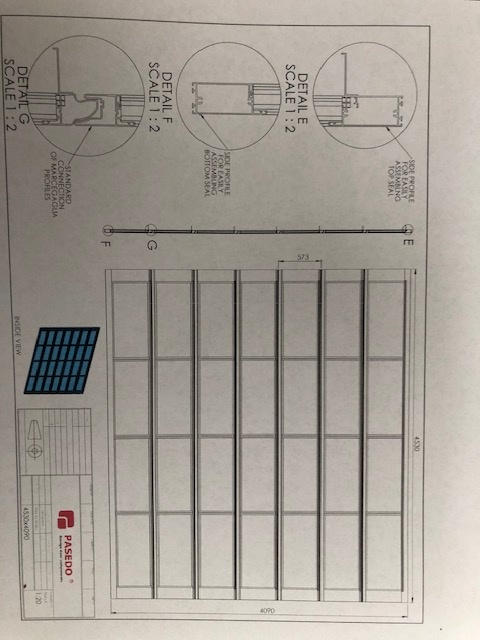 Presklené panely pre sekčné brány - 2