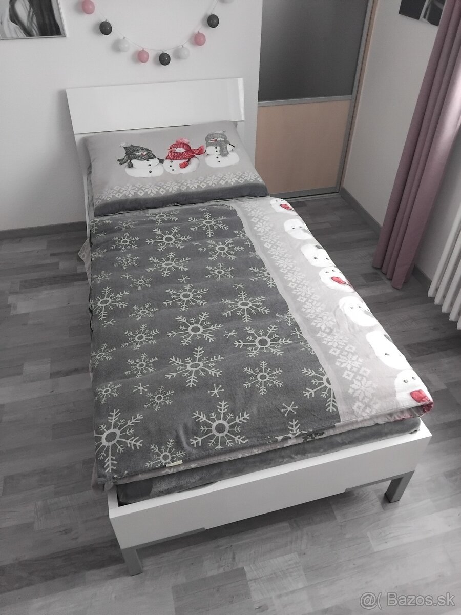 Posteľ XORA biely lesk - 2
