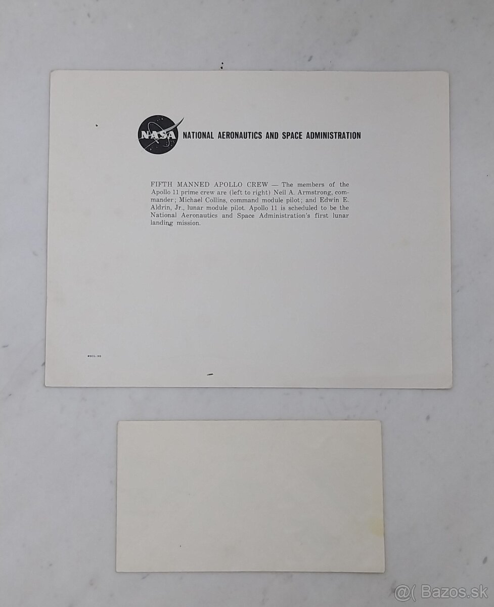 NASA Apollo misia pohľadnica a známka - Senec | Bazoš.sk