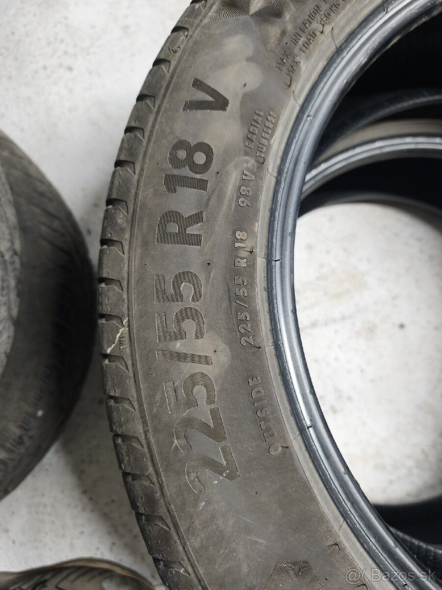 Predam pneumatiky 225/55r18 98V Continental - 2