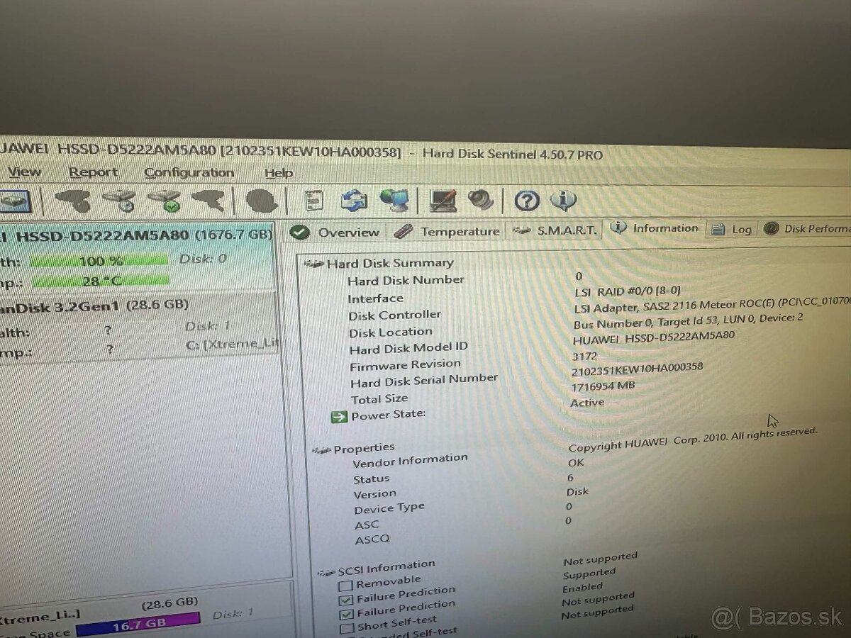 Huawei 1.8TB SAS SSD 12Gb/s (100% stav) - 2