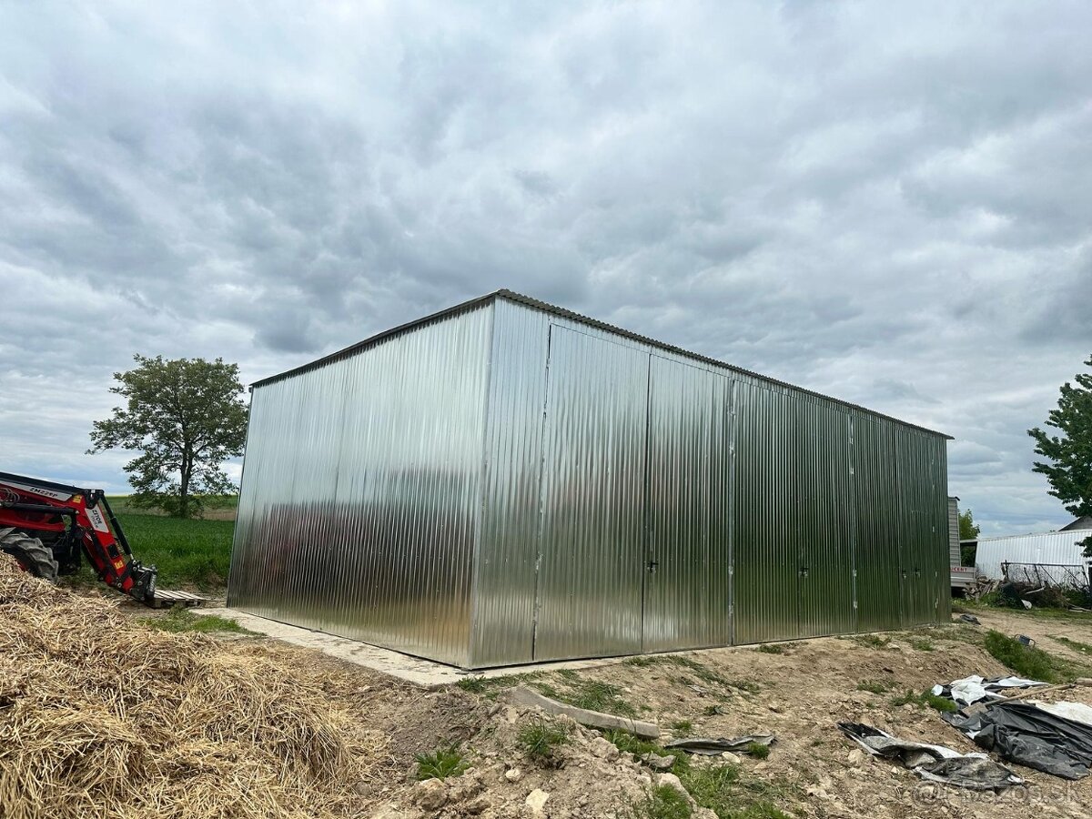 Pozinkovaná plechová hala 11×6 m - 2