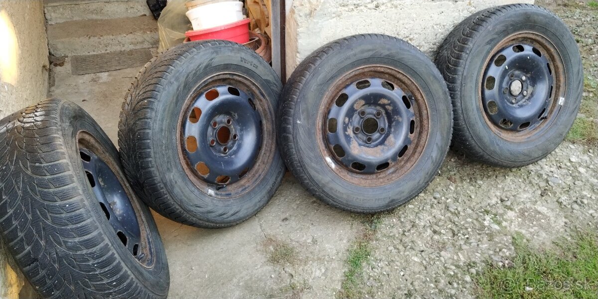 Zimná sada Nokian 195/65 R15 na diskoch VW 5x100 - 2