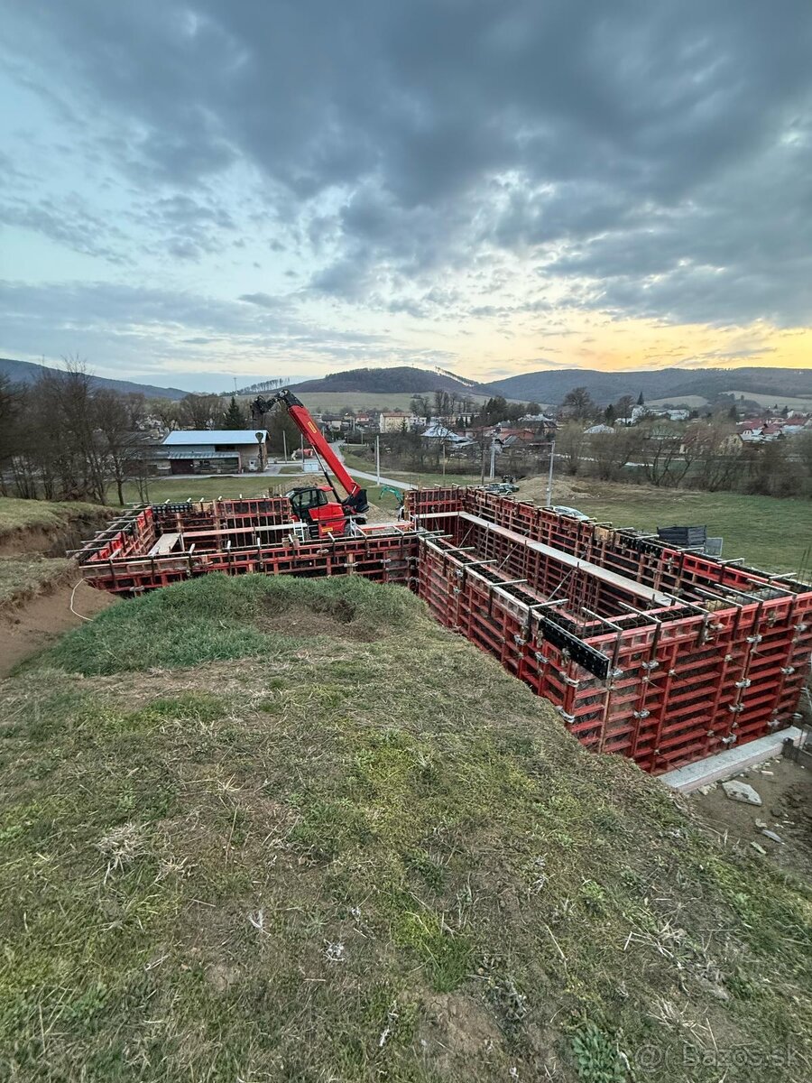 Stenové debnenie peri - prenájom - 2